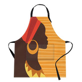 Britimes apron with adjustable neck strap for a comfortable fit during cooking
