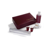 Broadman Portable Communion Set in maroon case for orderly church services