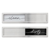 Brothers Bench clean-dirty sign for dishwasher with clear status.
