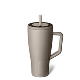BrüMate Era 30 oz tumbler with handle and straw, ideal for travel.