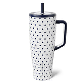 BrüMate Era 40 oz tumbler with handle showcases durable stainless steel for on the go use.