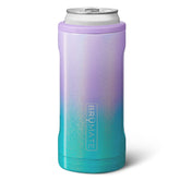 BrüMate Hopsulator Slim front view in Glitter Mermaid keeps 12oz slim cans cold.
