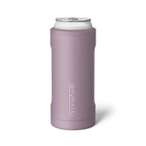BrüMate Hopsulator Slim front view in Lilac Dusk showing sleek can cooler design for cold drinks