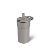 BrüMate Leap 12oz leakproof tumbler in mocha with handle prevents spills during playtime.