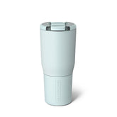 BrüMate Nav 25oz leakproof lid prevents spills during commutes.