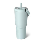 BrüMate Resa 35oz tumbler with handle keeps drinks secure on the go.