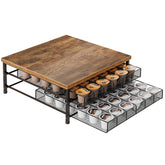 BSTSLL coffee pod organizer double layer shows 72-capacity storage for easy selection.
