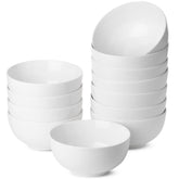 BTaT White Soup Bowls: 12-set, 16 oz for soups and cereals