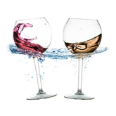BubbleWally floating wine glasses on pool water for carefree poolside sipping