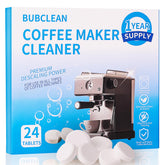 BUBCLEAN coffee maker cleaner tablet dispense for effortless descaling.