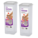 Buddeez Bread Buddy airtight container with a clear view enables quick expiration checks and lasting freshness.