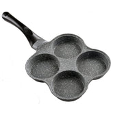 Buecmue Rustless Egg Frying Pan 4-Cup ready for breakfast prep