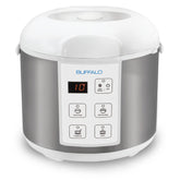 Buffalo Classic rice cooker inner pot with clad stainless steel for durable, non-toxic cooking.