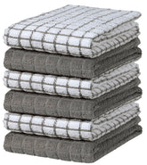 Bumble Towels kitchen towel with a dense, absorbent loom in gray for quick spill cleanup.