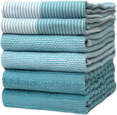 Bumble Towels Premium Kitchen Towel flat weave shown for quick absorption.