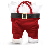 Burton & Burton Santa Pants Wine Bottle Tote Red One Size