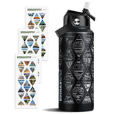BUSHAD National Parks bottle front view shows 32oz capacity for all-day hydration