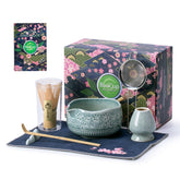 Buucup matcha whisk set chawan bowl, glazed interior for easy cleaning and quick prep.