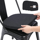 BUYUE magnetic U-shape cushion on metal chair for stable seating.