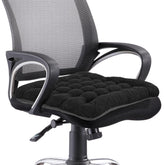 BUYUE Good Support Office Chair Cushion with triangle jacquard surface enhances long-hour comfort.