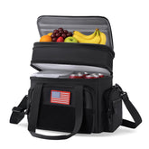 BYELTCUCN 16L lunch bag front view shows roomy compartments for daily meals.