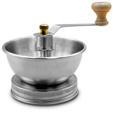 ByteX stainless steel grinder lid on a regular-mouth jar for easy fresh grind