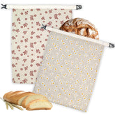 BYTTME beeswax bread bag large 13x17 with airtight seal keeps loaves fresh.