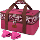 CaCTOUR expandable double-decker carrier showing two compartments for meals.