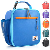 CaCTOUR Lunch Box Kids blue attachment handle for easy backpack clipping.