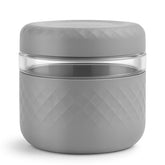 Cafezi 24 oz glass lunch bowl with lid for fresh meals on the go.