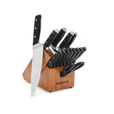 Calphalon Classic SharpIN knife block with built-in sharpeners for blade maintenance.