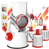 Cambom rotary cheese grater hand crank for effortless fresh cheese shredding.