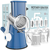 Cambom rotary cheese grater with hand crank for effortless shredding