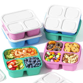 Canfanni snack box with 3 and 4 compartments for balanced portions.
