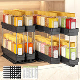 Cantami 2-pack pull-out spice rack front view for easy cabinet access.