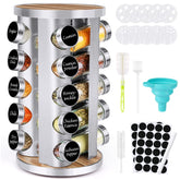 Cantami spice rack with 360° rotation for quick, easy access to spices.