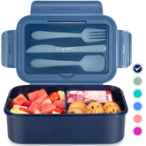 Caperci Classic Bento Box with 47oz capacity and three compartments for meals on the go.