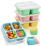 Caperci Lunchable 4-compartment box keeps meals organized for school and work.