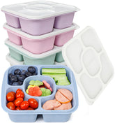 Caperci lunchable container with five compartments for organized snacks.