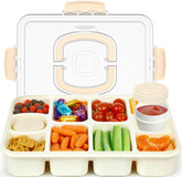 Caperci Snackle tray showing 10 compartments for organized snacking on the go.