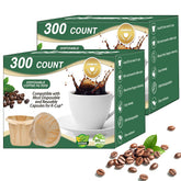 CAPMESSO disposable filters in natural packaging, eco-friendly and ready for Keurig pods.