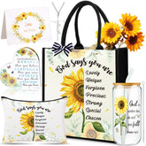 Capoda sunflower tote bag with double-sided print for versatile faith-inspired style