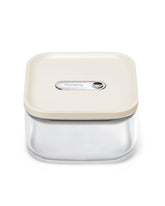 Caraway 1qt glass airtight container with lid for secure freshness.