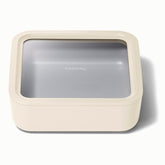 Caraway glass storage 10 cup with lid keeps leftovers fresh and organized.
