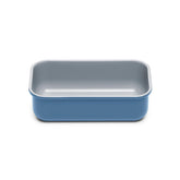 Caraway loaf pan 1lb slate front view for even baking and easy release