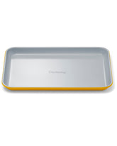 Caraway small baking sheet with oven-ready surface for easy food release.
