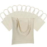 Carbrea 12-pack canvas tote bag folded compact for portability.