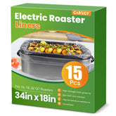 CAREGY electric roaster liner, 34x18 inches, for easy cleanup after cooking.