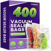 Caregy vacuum sealer bags 8x12 ready for long-term meal prep