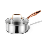 CAROTE 2Qt saucepan set with lids for everyday cooking and precise simmering